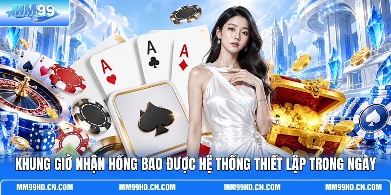 Khung giờ nhận hồng bao được hệ thống thiết lập trong ngày Khung giờ nhận hồng bao được hệ thống thiết lập trong ngày