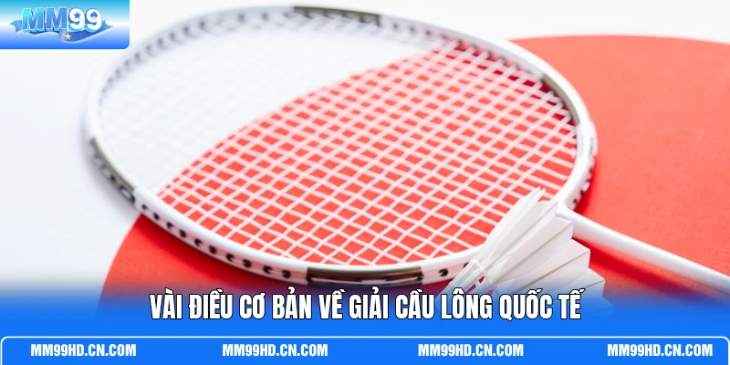 Vài điều cơ bản về giải cầu lông quốc tế
